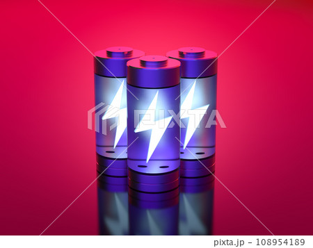Group of li-ion or rechargeable batteries 108954189