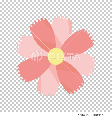 濃いピンク色のコスモスの花のアイコン 濃いピンク色のコスモスの花のアイコン 108954390
