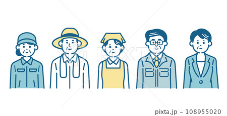 働く高齢者 働く高齢者 108955020