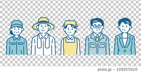 働く高齢者 働く高齢者 108955020