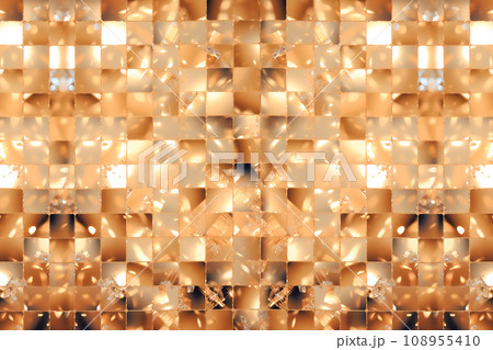 キラキラとした金色のホログラムの背景 108955410