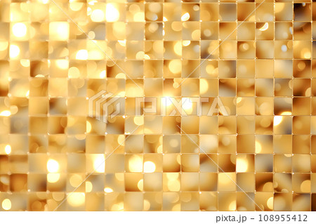 キラキラとした金色のホログラムの背景 キラキラとした金色のホログラムの背景 108955412