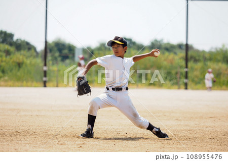 少年野球の左ピッチャー 108955476