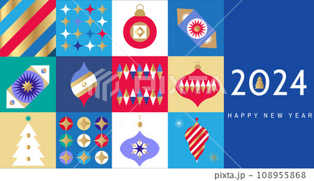 Merry Christmas and Happy New Year 2024 108955868
