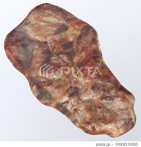 Grilled Steak isolated on white background Grilled Steak isolated on white background 108955980