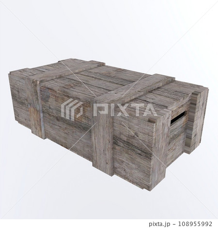 Crate isolated on white background 108955992