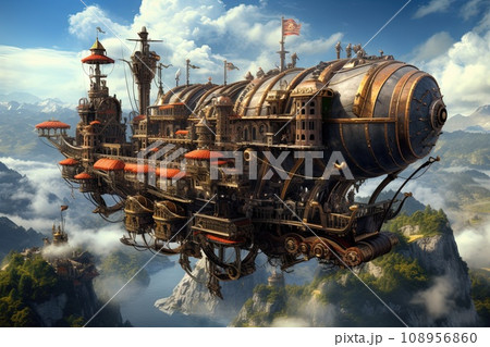 steampunk airship DeviantArt