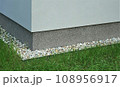 Modern blind area with grass 108956917