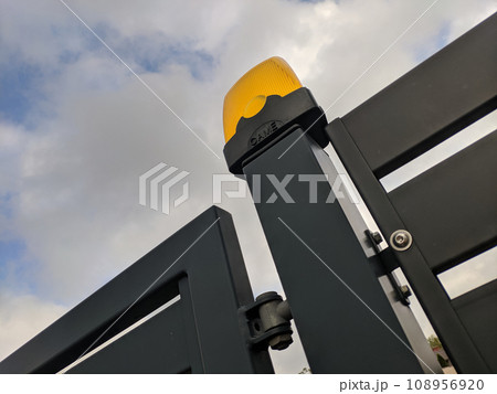 Automatic modern gates against the sky Automatic modern gates against the sky 108956920