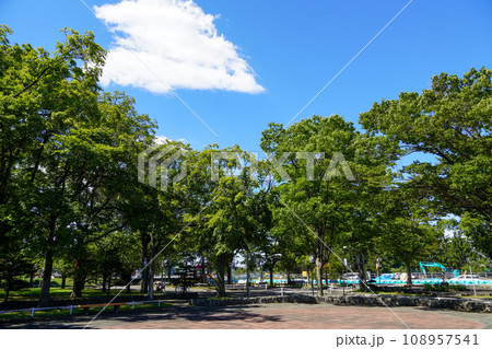 農試公園の交通コーナーあたりの風景 108957541
