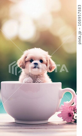 【AI生成】ティーカップドッグ（2503） 108957883