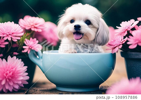 【AI生成】ティーカップドッグ（2507） 108957886