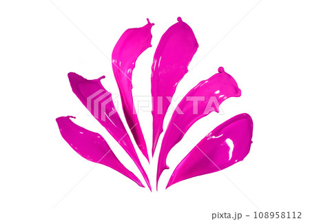 bright magenta juicy colorful splash isolated on white bright magenta juicy colorful splash isolated on white 108958112