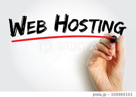 Web Hosting - Internet hosting service that hosts websites for clients, text quote concept background Web Hosting - Internet hosting service that hosts websites for clients, text quote concept background 108960101