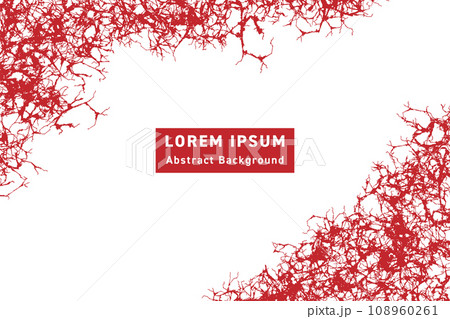 ひび割れ・クラック・棘・血管の形で構成した退廃的な雰囲気の背景 ひび割れ・クラック・棘・血管の形で構成した退廃的な雰囲気の背景 108960261