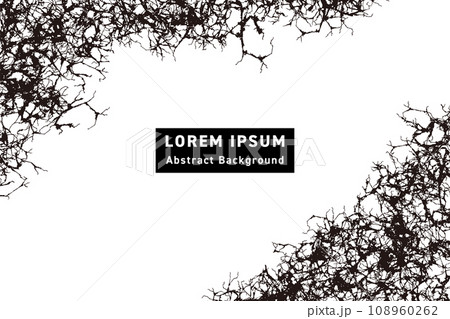 ひび割れ・クラック・棘・血管の形で構成した退廃的な雰囲気の背景 ひび割れ・クラック・棘・血管の形で構成した退廃的な雰囲気の背景 108960262