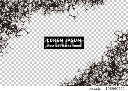 ひび割れ・クラック・棘・血管の形で構成した退廃的な雰囲気の背景 ひび割れ・クラック・棘・血管の形で構成した退廃的な雰囲気の背景 108960262