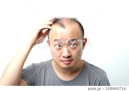 ハゲを気にする男性 AI生成 ハゲを気にする男性 AI生成 108960716