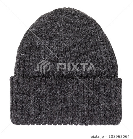 Heather grey knit cup isolated on white Heather grey knit cup isolated on white 108962064