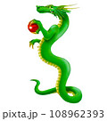 年賀状や挿絵に使えるシンプルな龍のイラスト 108962393