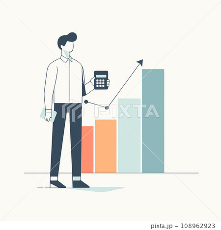 Investment profit growth, financial advisor or wealth management, make money to get rich or increase earning or income concept, vector illustration eps 10 108962923