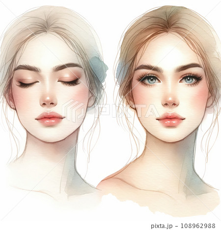 ナチュラルメイクの美女ポートレート 108962988