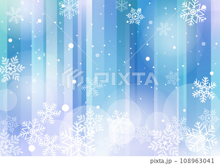 雪 雪の結晶 ブルー イメージ 背景 雪 雪の結晶 ブルー イメージ 背景 108963041