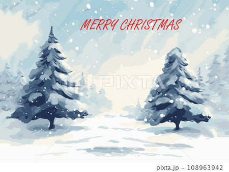 Vector illustration of Merry Christmas background and Happy New Year greeting card . Vector illustration of Merry Christmas background and Happy New Year greeting card . 108963942