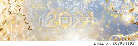 2024 Happy new year fireworks 2024 Happy new year fireworks 108964193