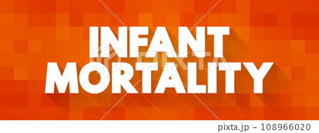 Infant Mortality is the death of an infant before his or her first birthday, text concept background Infant Mortality is the death of an infant before his or her first birthday, text concept background 108966020