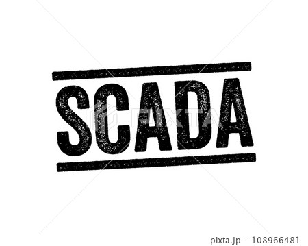 SCADA - Supervisory Control And Data Acquisition acronym, text concept stamp 108966481