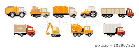 Building and Construction Equipment and Special Machinery Vector Set Building and Construction Equipment and Special Machinery Vector Set 108967828