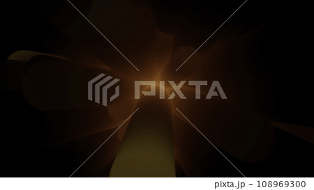 Close-up of motion of abstract blur cylinder shapes with illumination. Black background. Close-up of motion of abstract blur cylinder shapes with illumination. Black background. 108969300