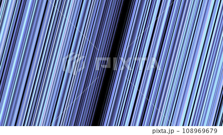Background of moving diagonal lines. Animation. Bright colored stripes dynamically move towards each other and disappear into dark gap. Rotating background of diagonal lines parallel to each other 108969679