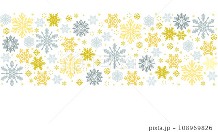 クリスマス風の雪の背景、16:9 108969826