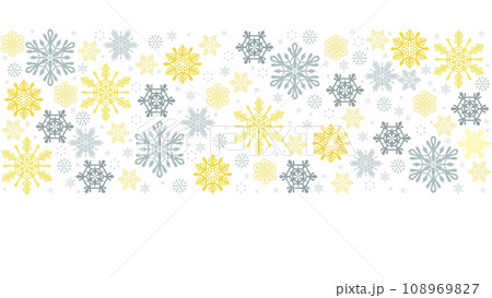 クリスマス風の雪の背景、16:9 108969827