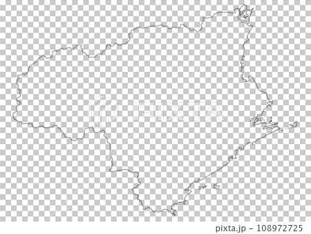 空白地圖德島縣 108972725