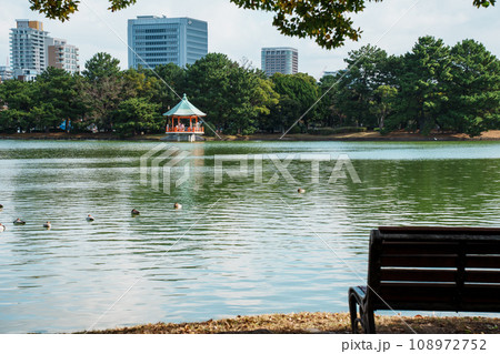 日本の公園　福岡県大濠公園の風景 108972752
