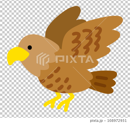 simple and cute birds of prey 108972931