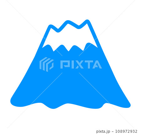 シンプルな富士山 108972932