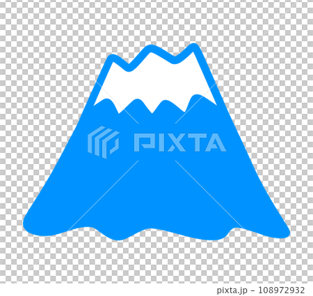 シンプルな富士山 108972932