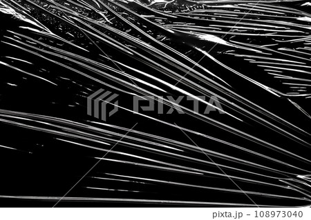 transparent plastic film wrap overlay texture background 108973040