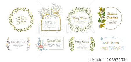 ナチュラルなテキストフレーム ナチュラルなテキストフレーム 108973534