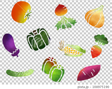 Vegetable seamless pattern A-1 PNG 108975190