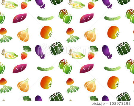 野菜のシームレスパターン A-1' PNG 野菜のシームレスパターン A-1' PNG 108975192