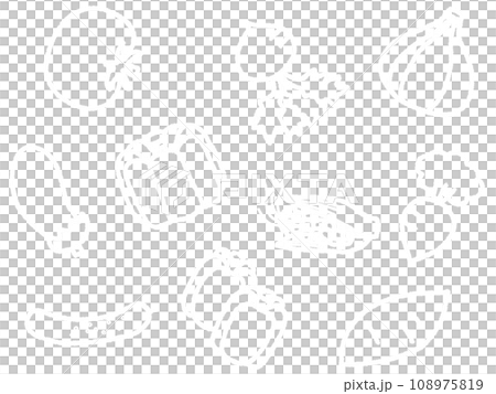 Vegetable seamless pattern B-3 white background 108975819