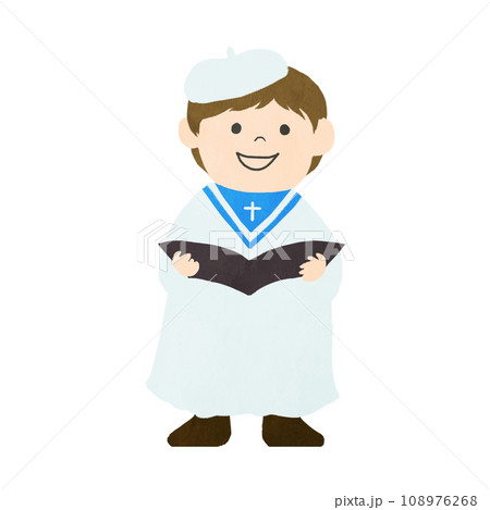 聖歌隊の男の子のイラスト 108976268