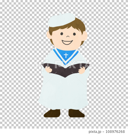 聖歌隊の男の子のイラスト 108976268