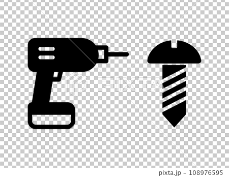 Drill driver screw icon Drill driver screw icon 108976595