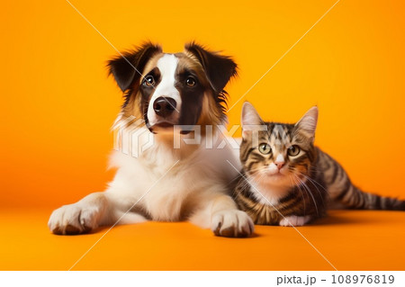 犬と猫 AI生成画像 AI画像のイラスト素材 [108976819] - PIXTA
